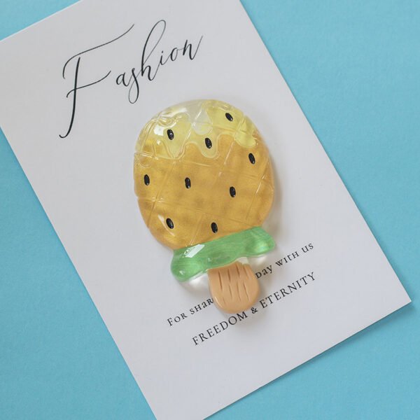 wholesale summer ice cream fridge magnets, magnetic stickers, creative cartoon, cute resin strawberries with jelly texture, home decorative message stickers factory direct