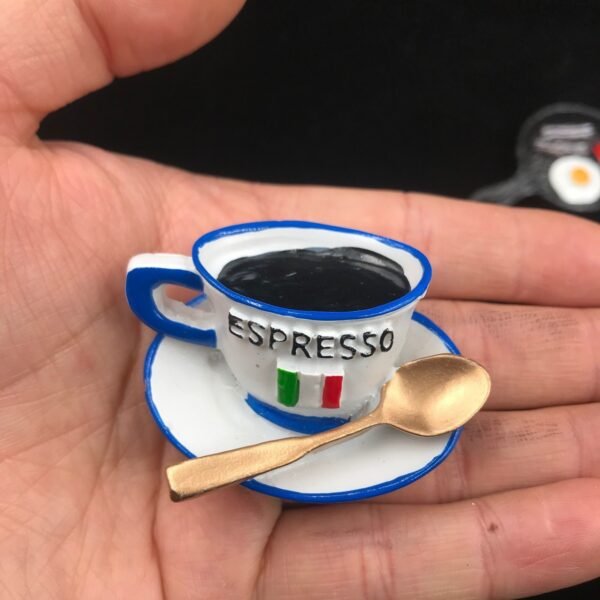 simulation european style high-end food resin refrigerator italian coffee
